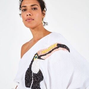 FARM RIO ONE SHOULDER TUCANO TOP NWT